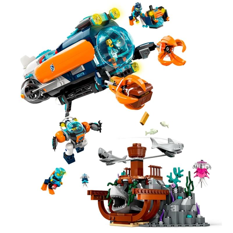 LEGO City Deep Sea Research Submarine конструкторы (LEGO 60379) - фото #5, Technodom.kz