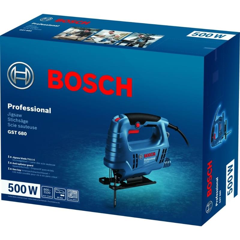 Пила лобзиковая Bosch GST 680 (06015B4020) - фото #3, Technodom.kz Пила лобзиковая Bosch GST 680 (06015B4020) - фото #3, Technodom.kz