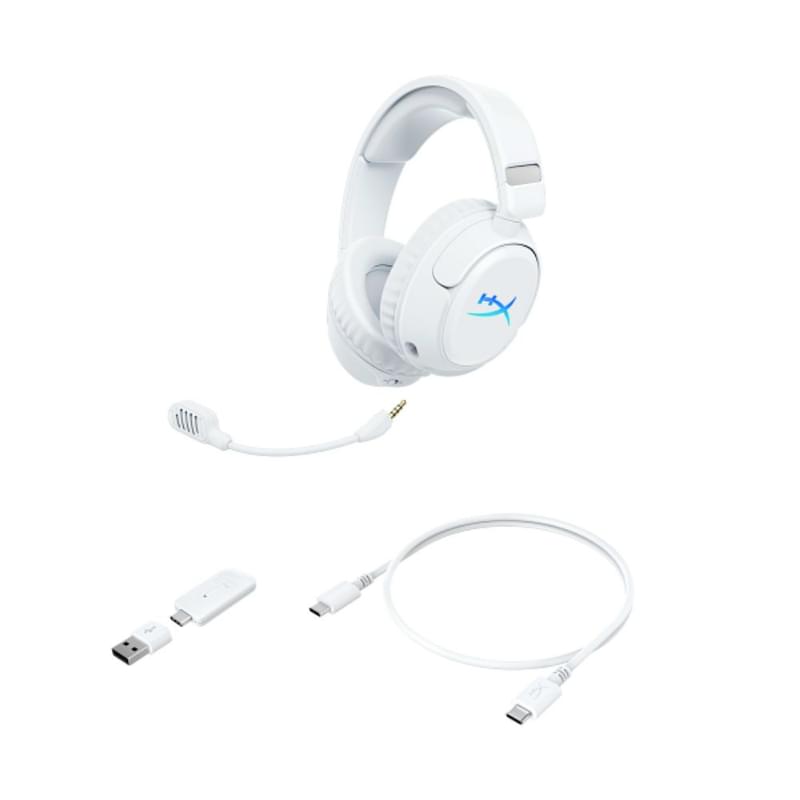 Игровая гарнитура беспроводная HyperX Cloud Flight II, White (B5VC5AA) - фото #3, Technodom.kz
