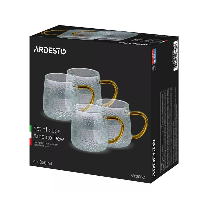 Шыныаяқтар жинағы 350мл 4шт Dew Ardesto AR2635C - фото #2, Technodom.kz