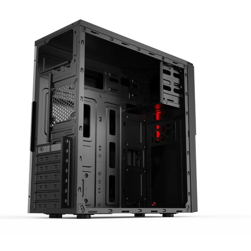 Компьютерный корпус 2E ALFA MidTower, Black (E190-3U) - фото #3, Technodom.kz
