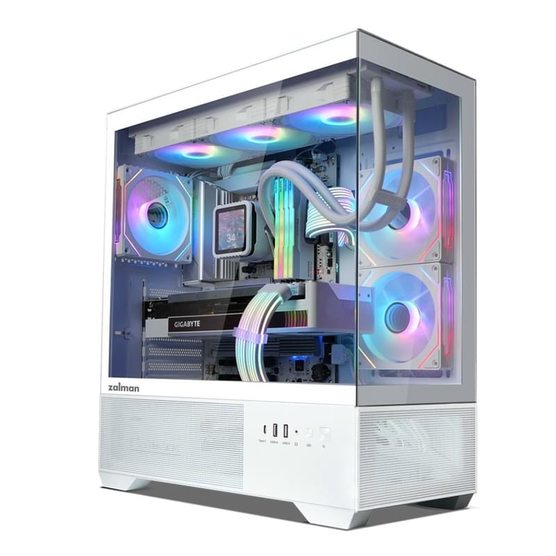 Zalman Chronix V2, ATX, White компьютерлік корпусы - фото #4, Technodom.kz