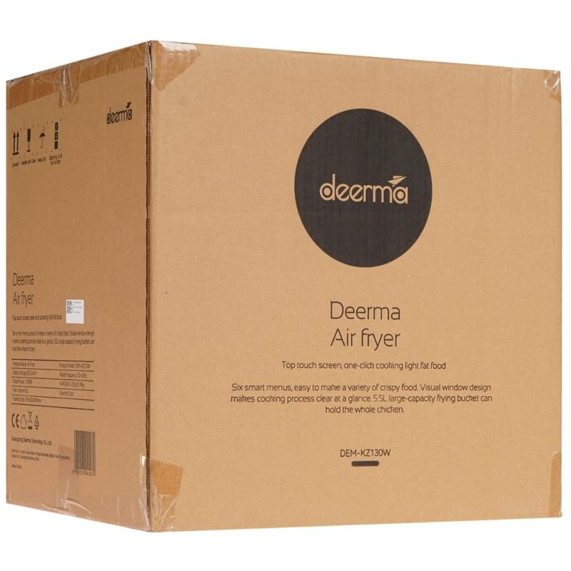Аэрогриль Deerma Air Fryer DEM-KZ130W Белый/Черный - фото #7, Technodom.kz