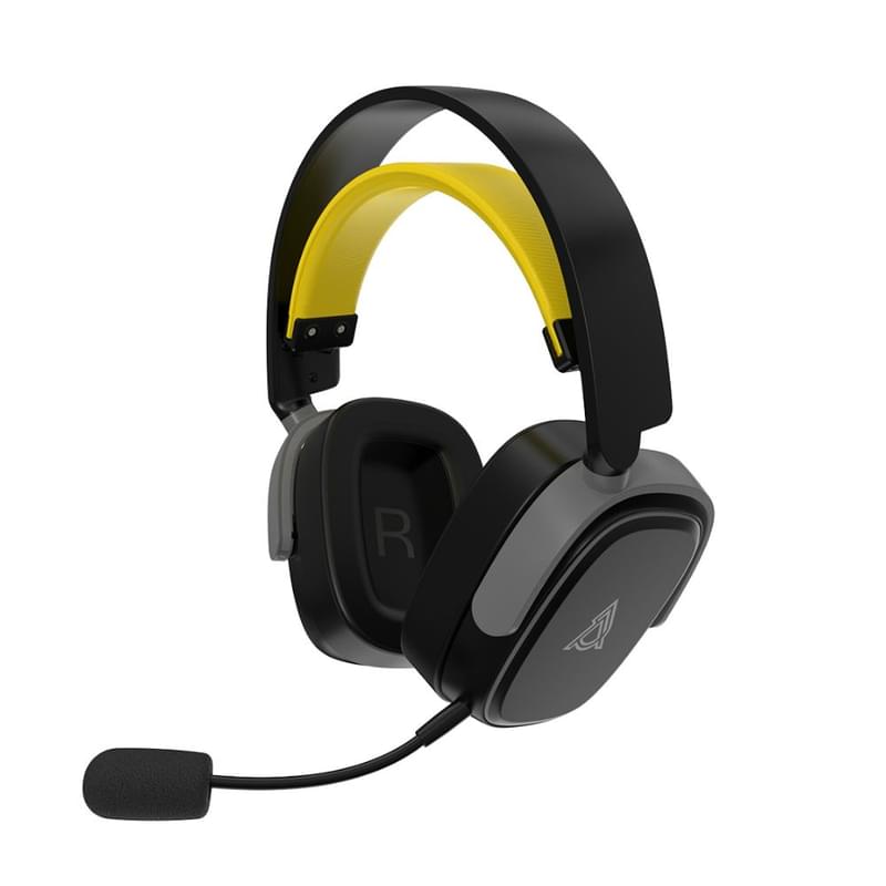 Гарнитура, Ajazz, AHM09/MAX/BGY, AHM09 Max, Беспрводные, Чёрный - фото #0, Technodom.kz