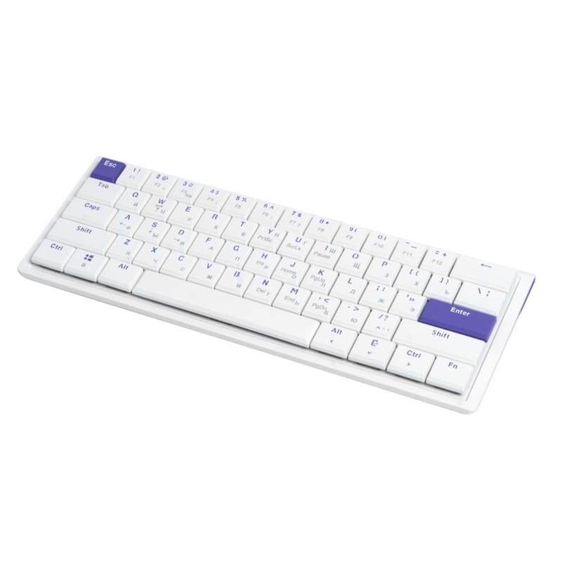 Игровая клавиатура проводная Ajazz NKL61, White (NKL61/Low/White) - фото #1, Technodom.kz