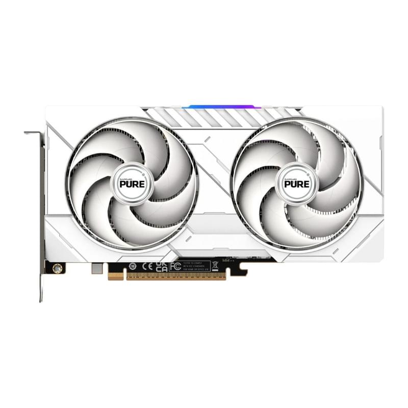 Видеокарта Sapphire AMD Radeon 9060 XT PURE OC WHITE 16GB 128bit/G6 (2HDMI+DP)[11350-02-20G] - фото #0, Technodom.kz