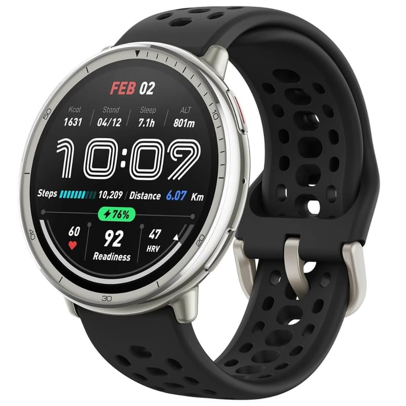 Смарт Часы Amazfit Active 2 Round A2437 Black Sport Silicone - фото #0, Technodom.kz