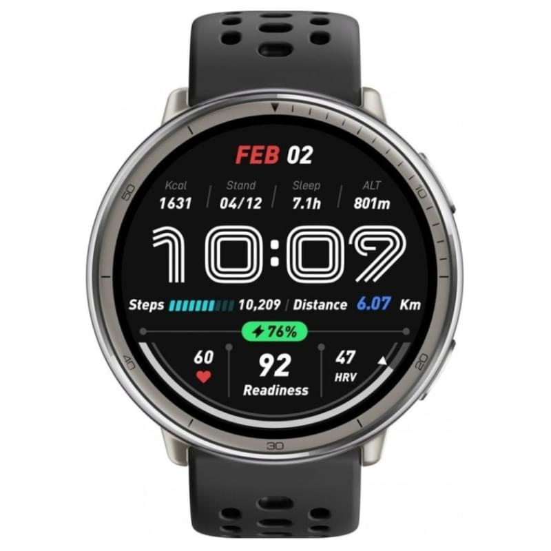 Смарт Часы Amazfit Active 2 Round A2437 Black Sport Silicone - фото #1, Technodom.kz
