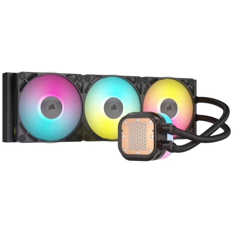 CPU арналған сұйық салқындату жүйесі Corsair iCUE LINK TITAN 360 RX RGB Black [CW-9061018-WW] - фото #1, Technodom.kz