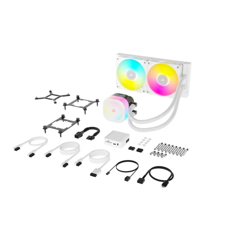 Система жидкостного охлаждения для CPU Corsair iCUE LINK TITAN 240 RX RGB White [CW-9061020-WW] - фото #4, Technodom.kz