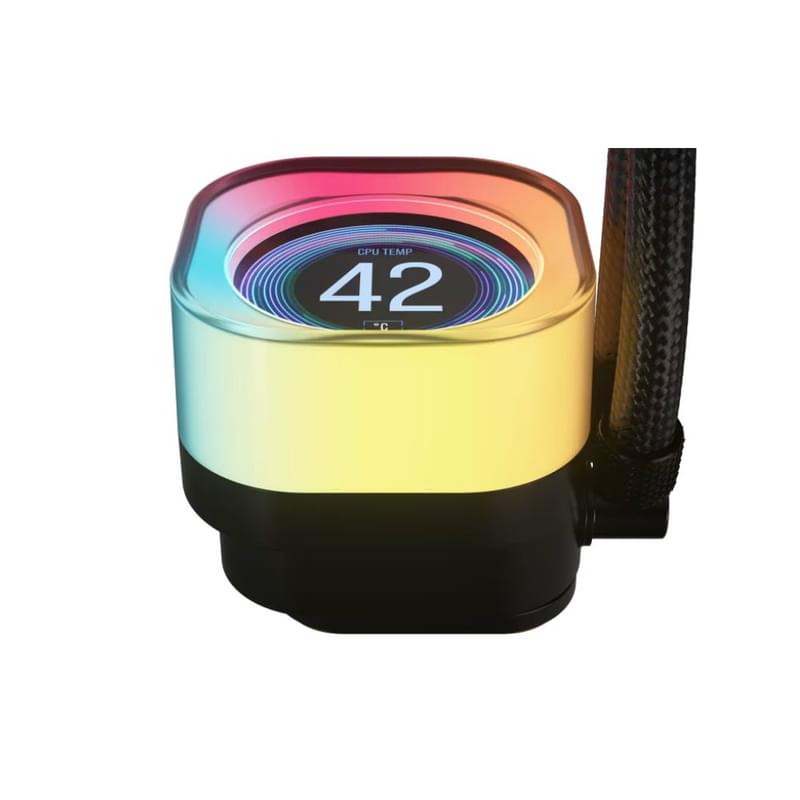 Система жидкостного охлаждения для CPU Corsair iCUE LINK TITAN 240 RX LCD RGB Black [CW-9061022-WW] - фото #1, Technodom.kz