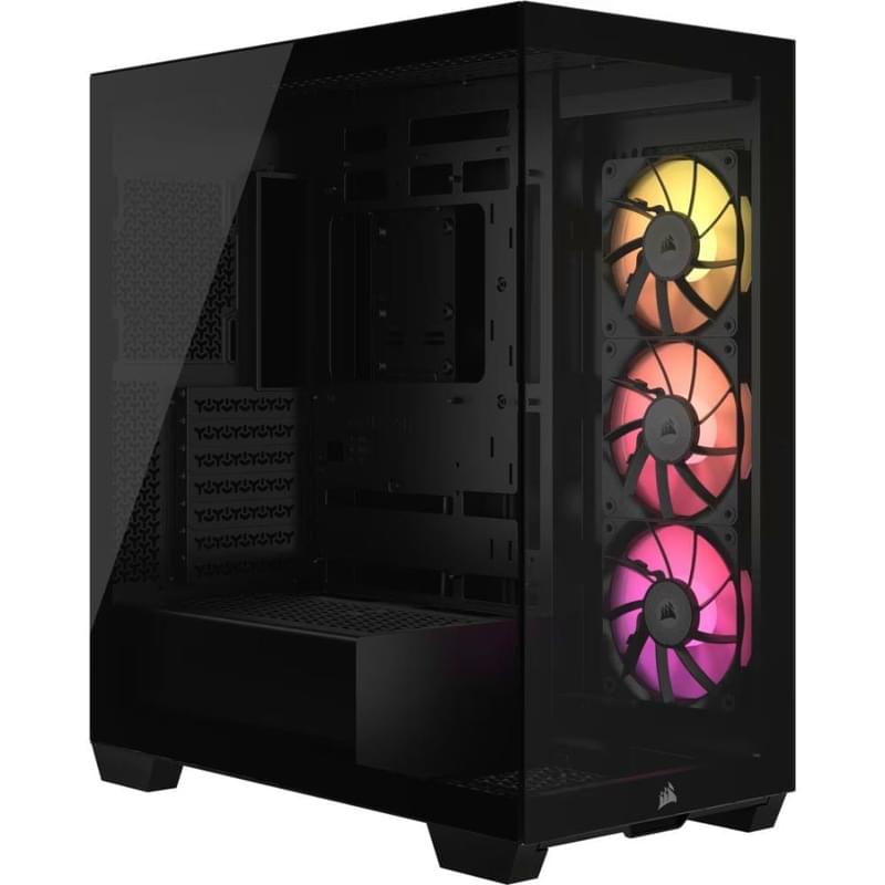 Кейс Corsair iCUE LINK 3500X RGB MidTower, window, Black EATX [CC-9011280-WW] - фото #0, Technodom.kz