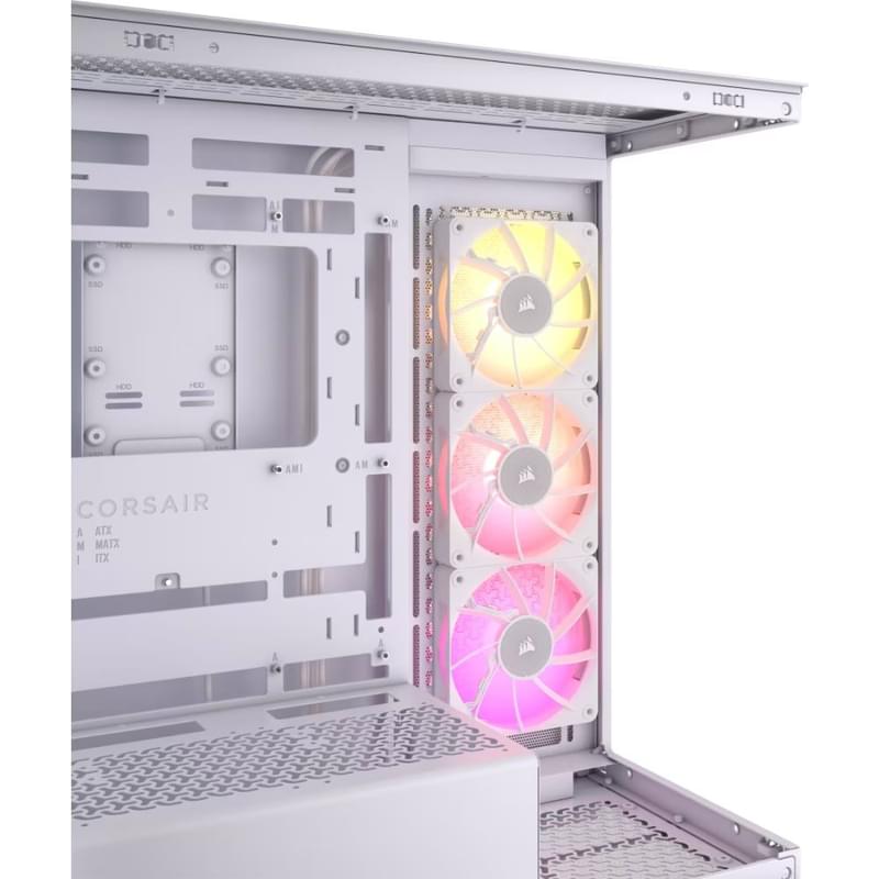 Кейс Corsair iCUE LINK 3500X RGB MidTower, window, White EATX [CC-9011281-WW] - фото #2, Technodom.kz