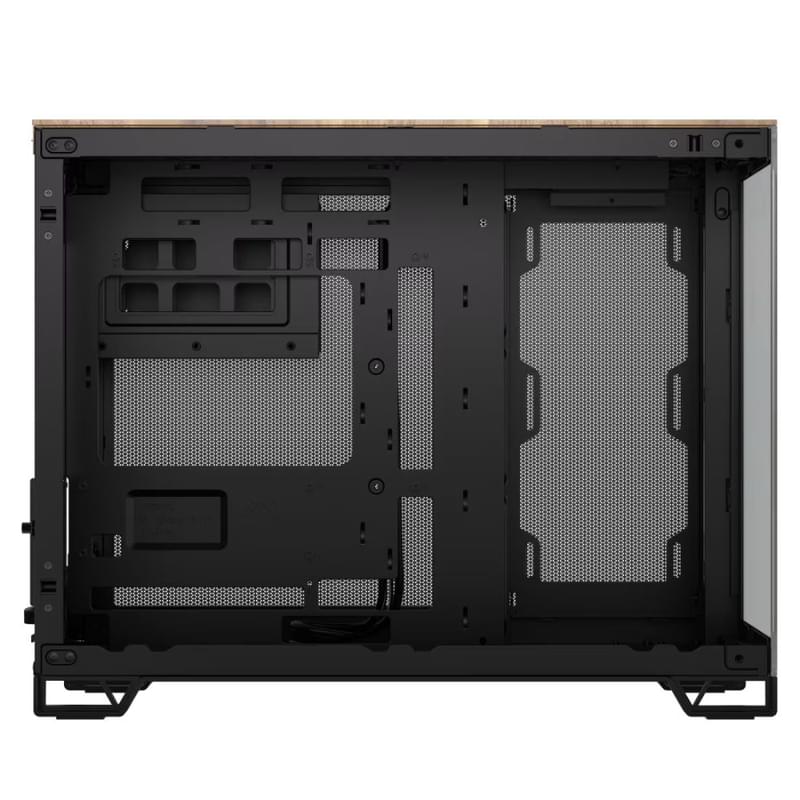 Кейс Corsair 2500X Dual Chamber Black/Walnut Wood MidTower, window, mATX [CC-9011286-WW] - фото #2, Technodom.kz