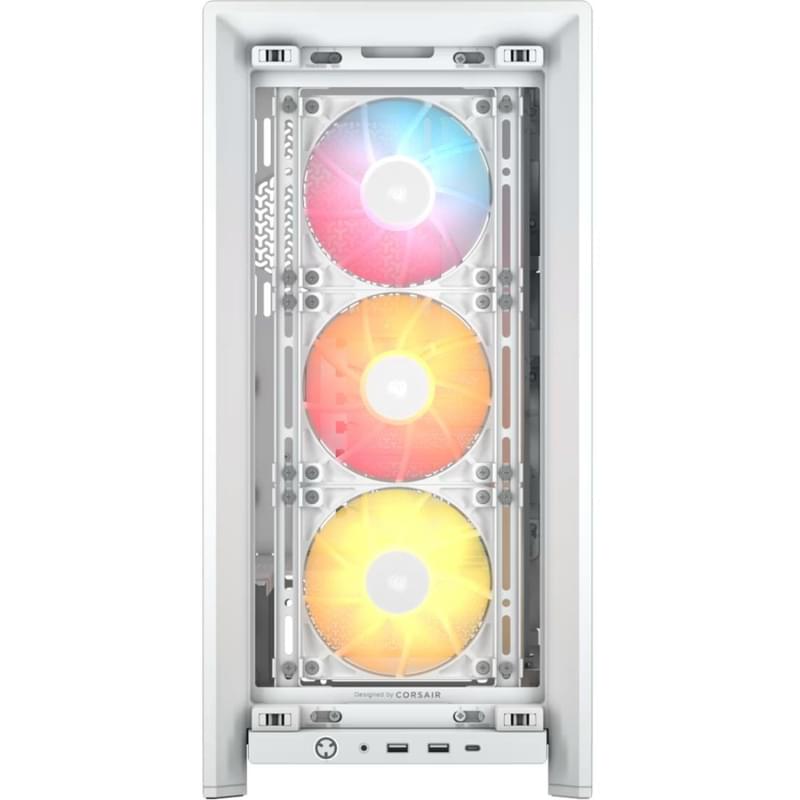 Corsair  FRAME 4000D RS ARGB MidTower, window, White EATX [CC-9011297-WW] Кейсi - фото #1, Technodom.kz