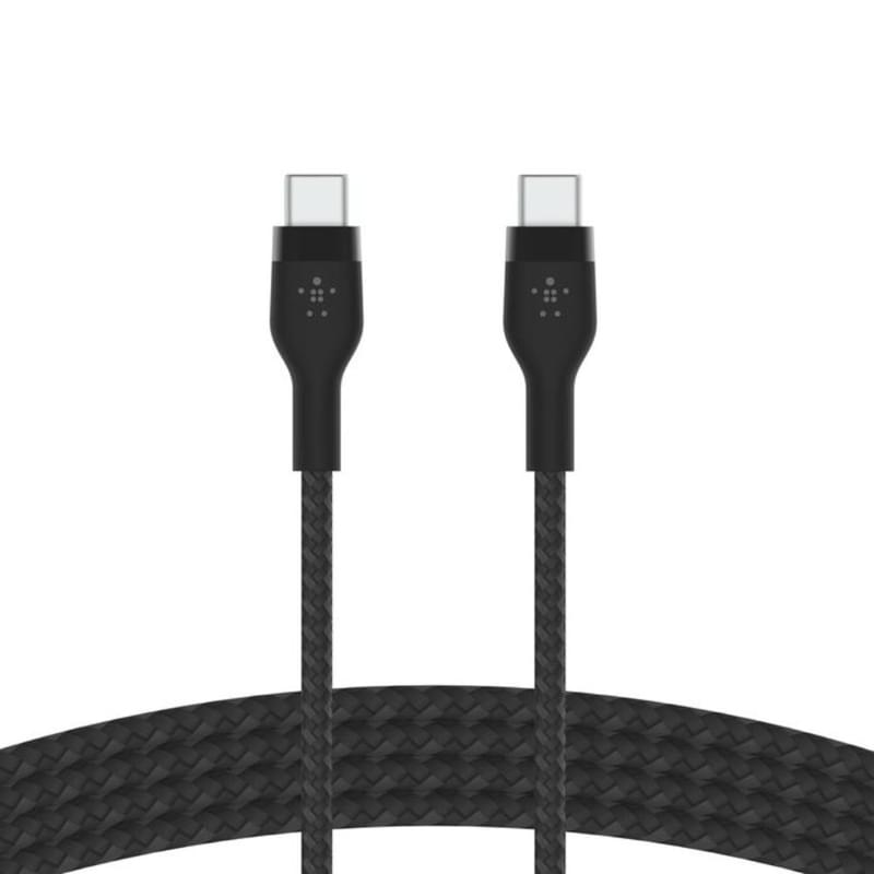 Belkin USB-C - USB-C, 1M кабелі, бекіткіші бар өрімделген, Қара (CAB011BT1MBK) - фото #1, Technodom.kz Belkin USB-C - USB-C, 1M кабелі, бекіткіші бар өрімделген, Қара (CAB011BT1MBK) - фото #1, Technodom.kz