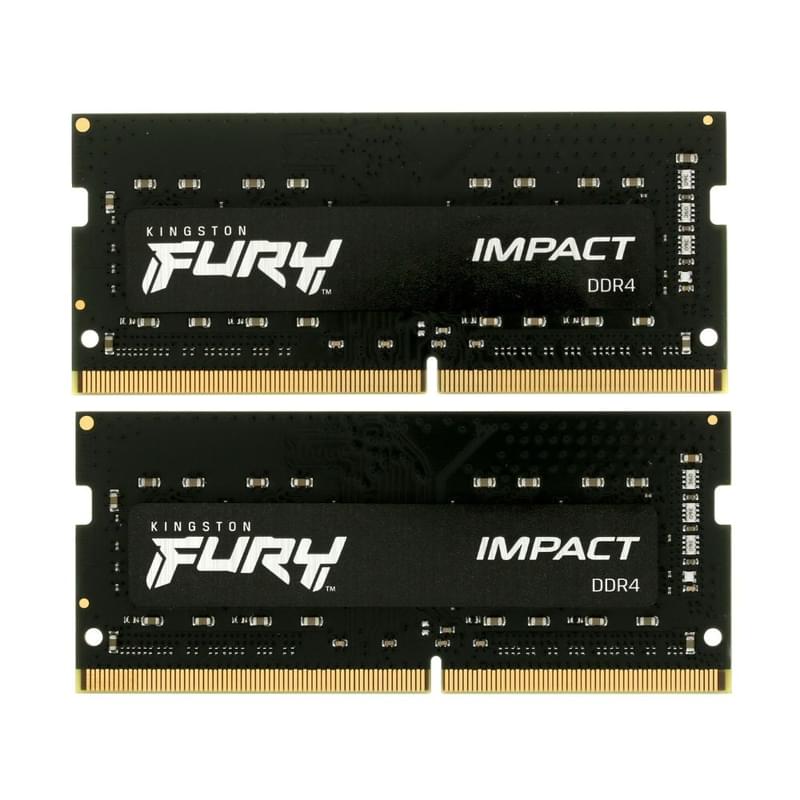 Оперативная память DDR4 SODIMM 16GB(8GBx2)/3200MHz Kingston FURY Impact [KF432S20IBK2/16] - фото #0, Technodom.kz