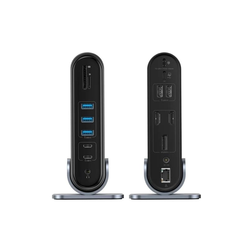 Мульти-портты адаптер  Baseus UnionJoy 17-Port Triple, USB-A to USB 3.0*4+USB-C 5V, Grey - фото #1, Technodom.kz