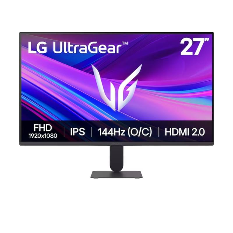 27" LG UltraGear Ойын Мониторы 27G411A 1920x1080 16:9 IPS 144ГЦ (2HDMI+DP) Black - фото #0, Technodom.kz
