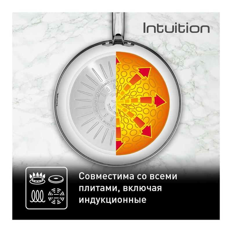 Сковорода 28см Intuition Tefal B8170644 - фото #4, Technodom.kz