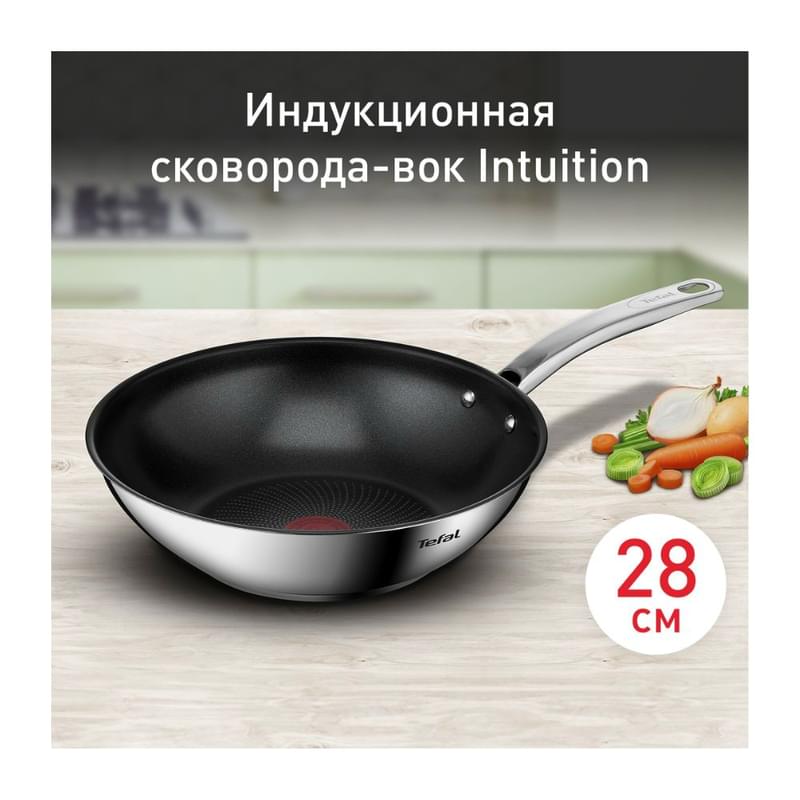ВОК табасы 28см Intuition Tefal B8171944 - фото #1, Technodom.kz ВОК табасы 28см Intuition Tefal B8171944 - фото #1, Technodom.kz