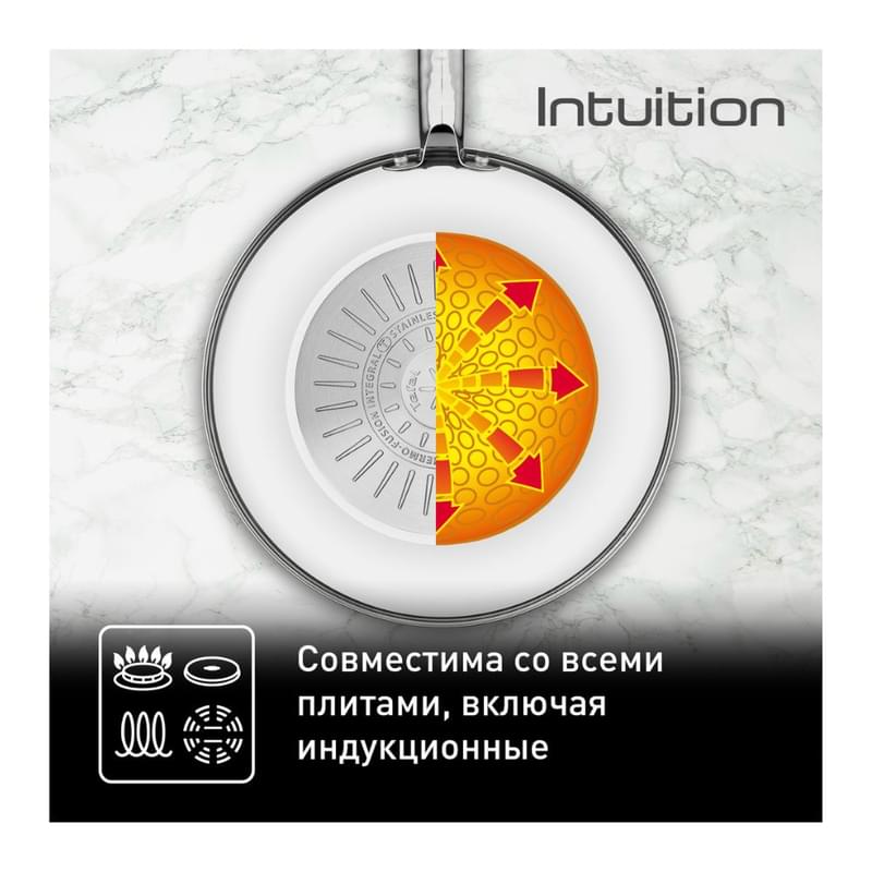 ВОК табасы 28см Intuition Tefal B8171944 - фото #4, Technodom.kz ВОК табасы 28см Intuition Tefal B8171944 - фото #4, Technodom.kz