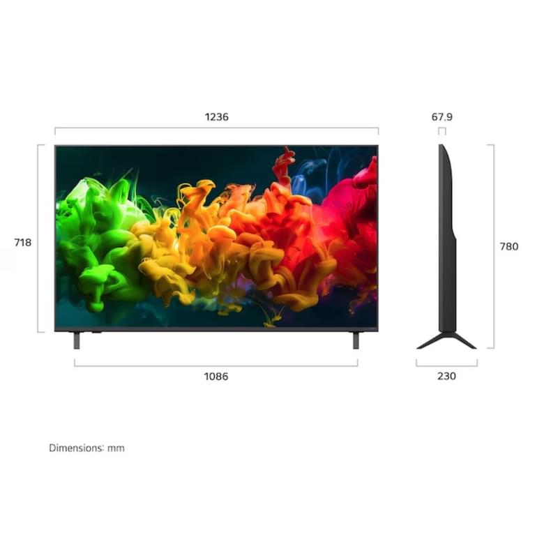 Телевизор LG 55" 55QNED80B6B QNED UHD Smart Black - фото #1, Technodom.kz