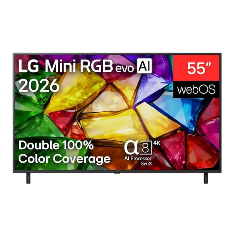 Телевизор LG 55" 55MRGB86B6A Mini RGB UHD Smart Black - фото #0, Technodom.kz
