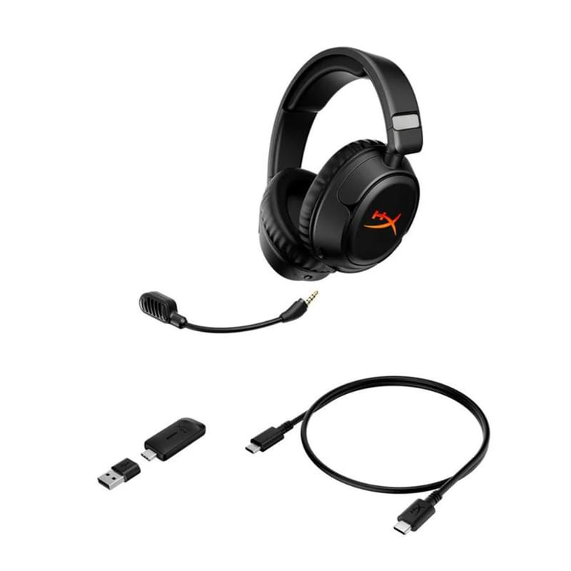Игровая гарнитура беспроводная HyperX Cloud Flight 2, Black (B5VC4AA) - фото #2, Technodom.kz Игровая гарнитура беспроводная HyperX Cloud Flight 2, Black (B5VC4AA) - фото #2, Technodom.kz