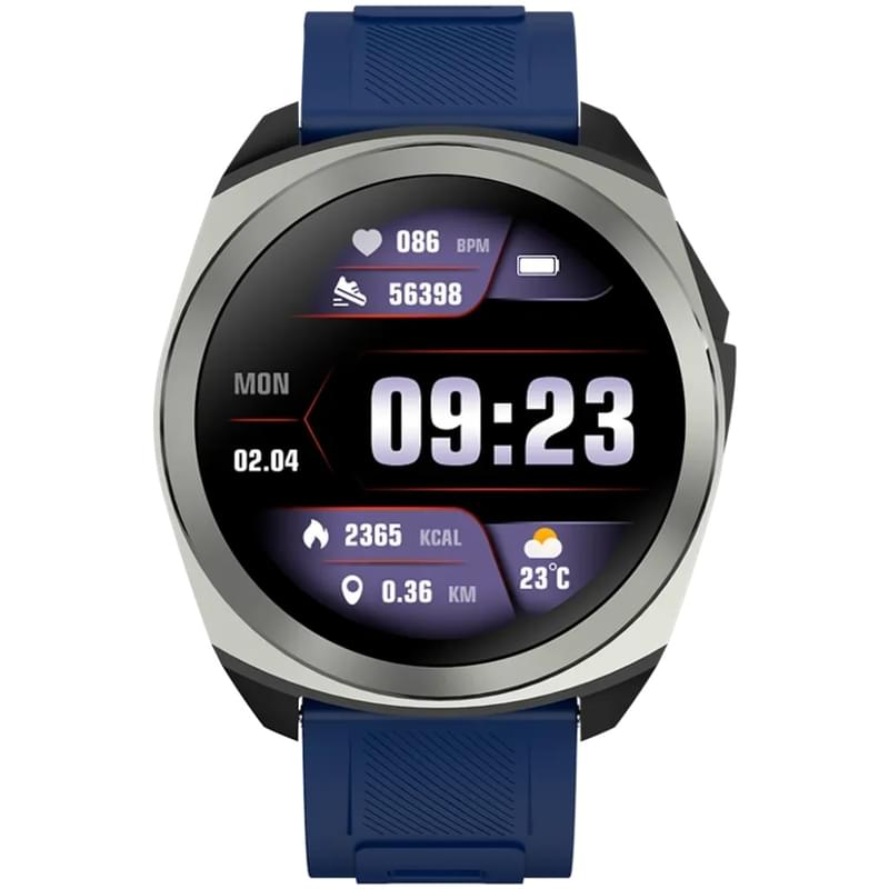 Смарт часы CANYON Maveric SW-83 GPS Silver Blue (CNS-SW83SS) - фото #1, Technodom.kz