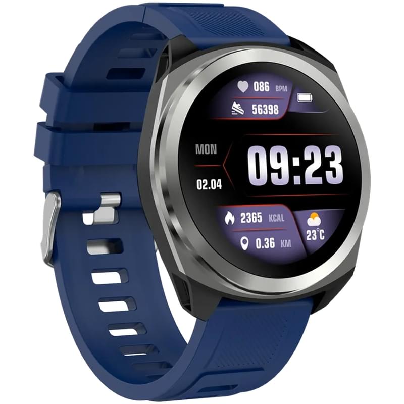 Смарт часы CANYON Maveric SW-83 GPS Silver Blue (CNS-SW83SS) - фото #2, Technodom.kz