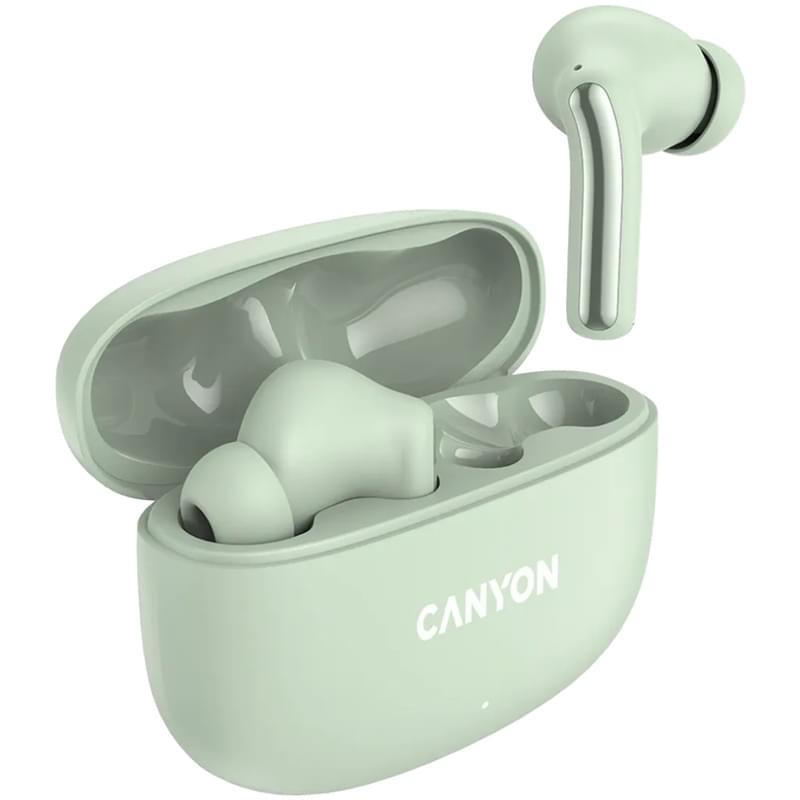 Сымсыз құлаққаптар CANYON headset OnGo 9 Green (CNS-TWS9G) - фото #3, Technodom.kz