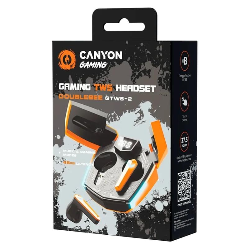 Беспроводные наушники CANYON headset Doublebee GTWS-2 Gaming Orange (CND-GTWS2O) - фото #5, Technodom.kz Беспроводные наушники CANYON headset Doublebee GTWS-2 Gaming Orange (CND-GTWS2O) - фото #5, Technodom.kz