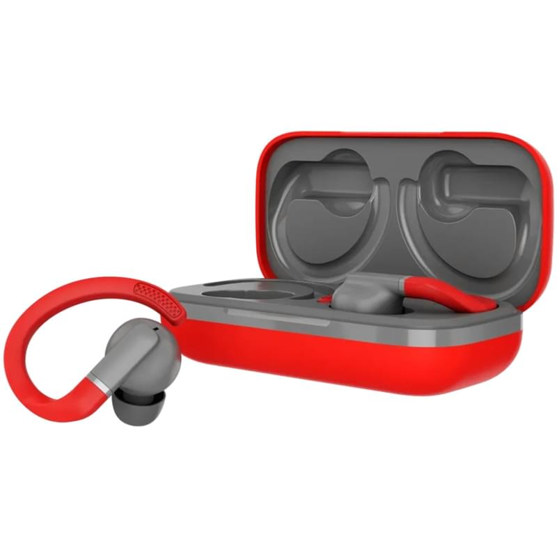 Беспроводные наушники CANYON headset OnRun 11 Sport Wireless charge Red (CNS-TWS11R) - фото #1, Technodom.kz