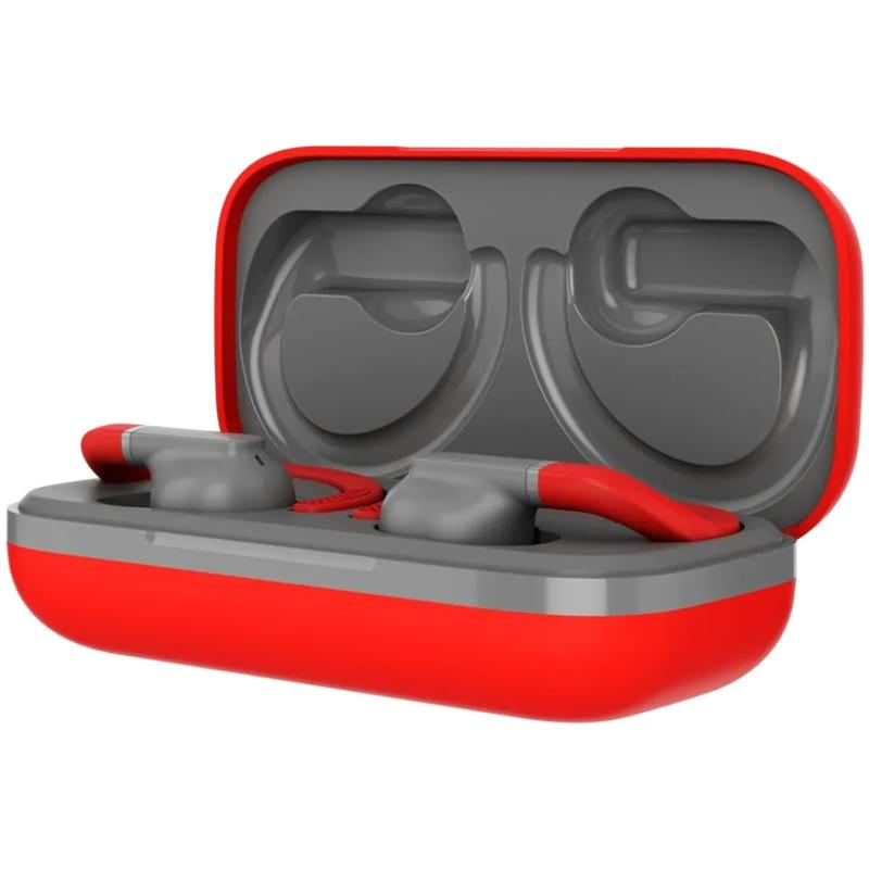 Беспроводные наушники CANYON headset OnRun 11 Sport Wireless charge Red (CNS-TWS11R) - фото #3, Technodom.kz