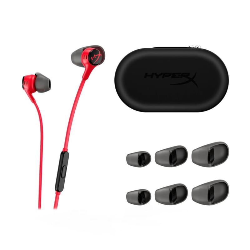 Наушники с микрофоном HyperX Cloud Earbuds II, Red (705L8AA) - фото #3, Technodom.kz Наушники с микрофоном HyperX Cloud Earbuds II, Red (705L8AA) - фото #3, Technodom.kz