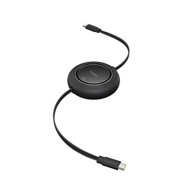Интерфейсный кабель, Baseus, Free2Pull Mini (P10364500113-01), USB-C to USB-C, 100W, 2m, Черный - фото #1, Technodom.kz