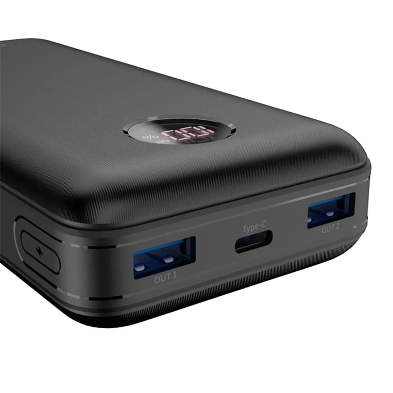 Портативный внешний аккумулятор CANYON power bank PB-2002 LED 20000 mAh PD 20W QC 3.0 Black - фото #2, Technodom.kz