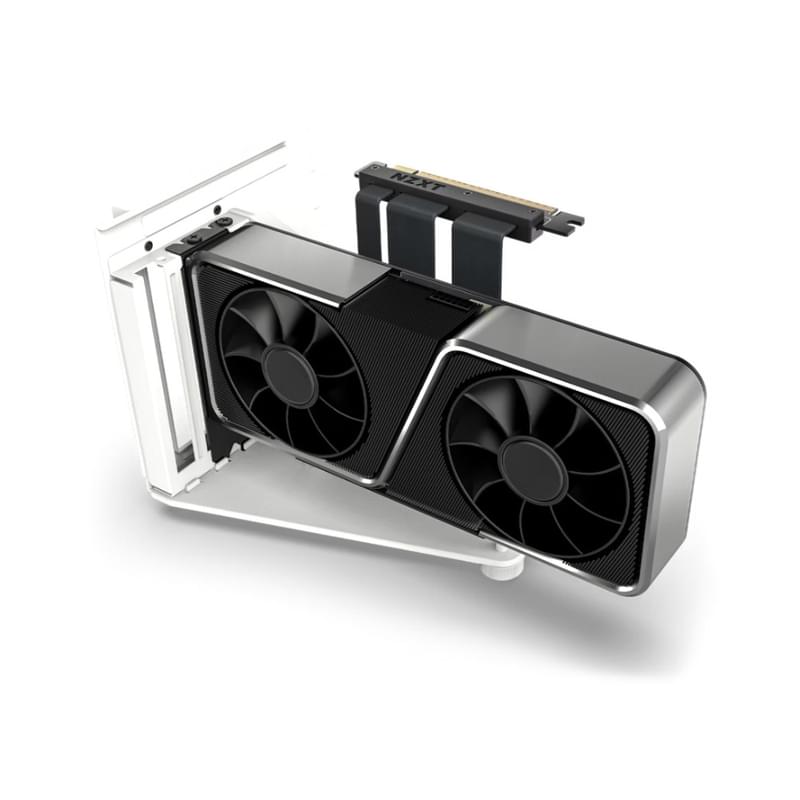 Крепление для видеокарты NZXT Vertical GPU Mounting Kit White [AB-RH175-W1] - фото #2, Technodom.kz