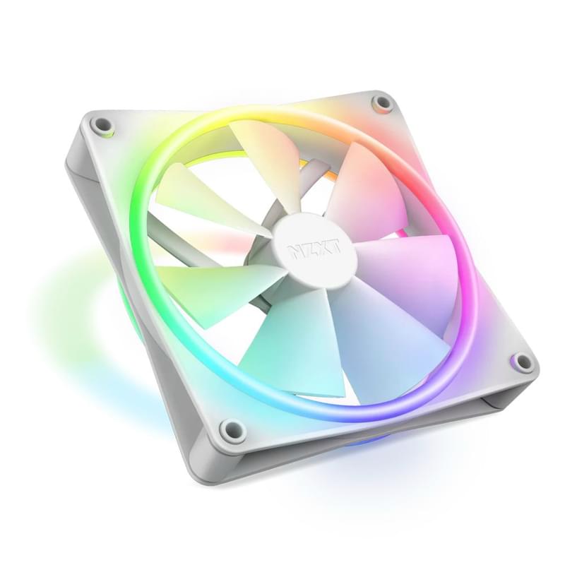 Кулер для кейса NZXT F140 RGB Duo Single Pack White [RF-D14SF-W1] - фото #0, Technodom.kz