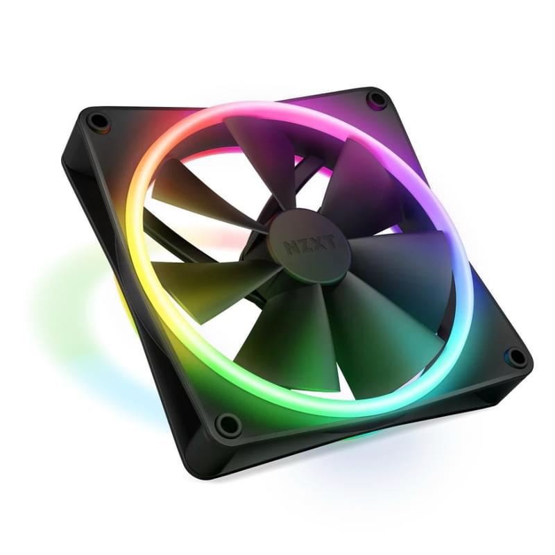Кулер для кейса NZXT F140 RGB Duo Single Pack Black [RF-D14SF-B1] - фото #0, Technodom.kz