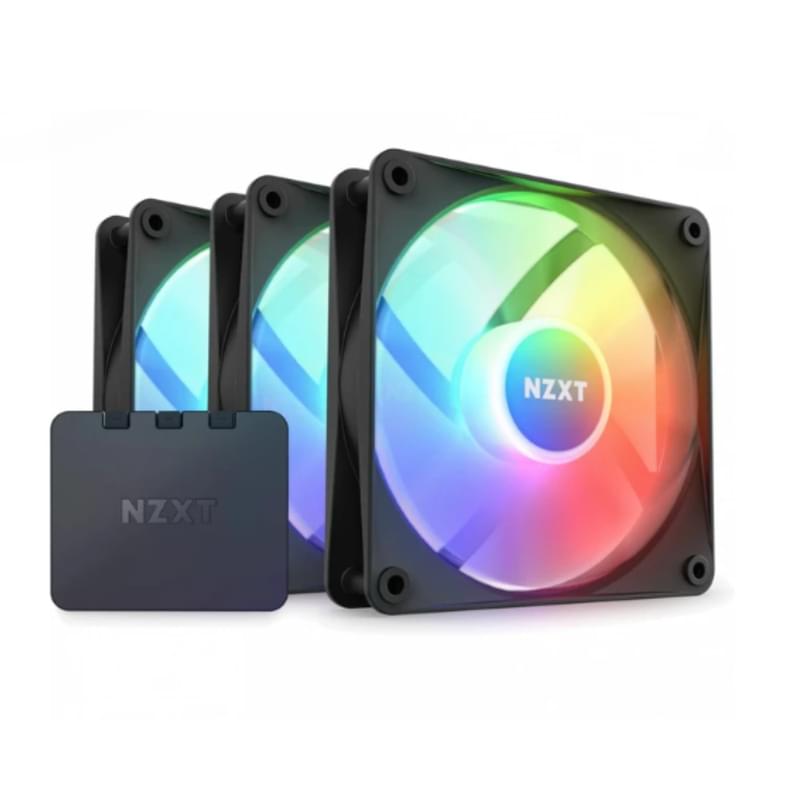 Кулер для кейса NZXT F120 RGB Core Triple Pack Black [RF-C12TF-B1] - фото #0, Technodom.kz