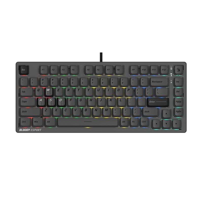 Ойын пернетақтасы Bloody MS76, Iron Grey - фото #2, Technodom.kz