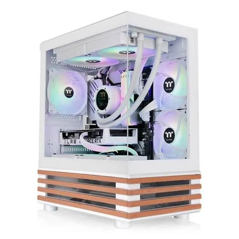 Кейс Thermaltake View 170 WS ARGB Snow MiniTower, window, White mATX 3x120mm FAN [CA-1Z4-00M6WN-WS] - фото #0, Technodom.kz