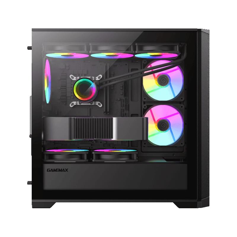 Кейс GameMax Destroyer MB 6670M MiniTower, Black mATX 4x120mm FAN [9101-0300R0006] - фото #3, Technodom.kz