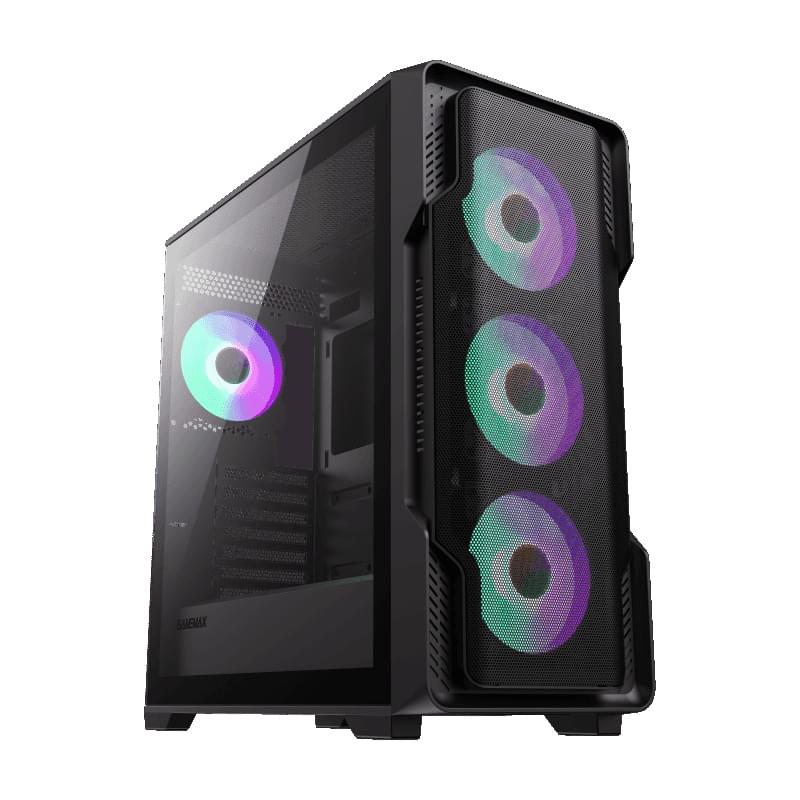 Кейс GameMax Siege MidTower, window, Black ATX [9101-0800R0031] - фото #0, Technodom.kz