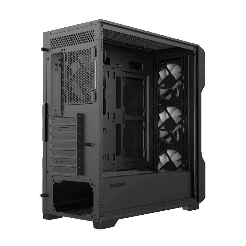 Кейс GameMax Siege MidTower, window, Black ATX [9101-0800R0031] - фото #6, Technodom.kz