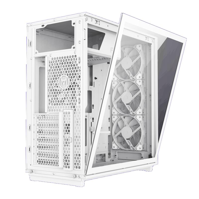 GameMax F45 WW MidTower, window, White ATX 3x120mm FAN [1116-4045R0002] кейсі - фото #2, Technodom.kz