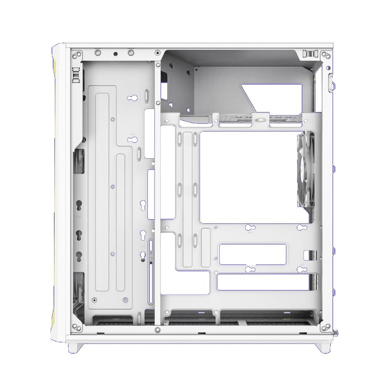 GameMax F45 WW MidTower, window, White ATX 3x120mm FAN [1116-4045R0002] кейсі - фото #3, Technodom.kz