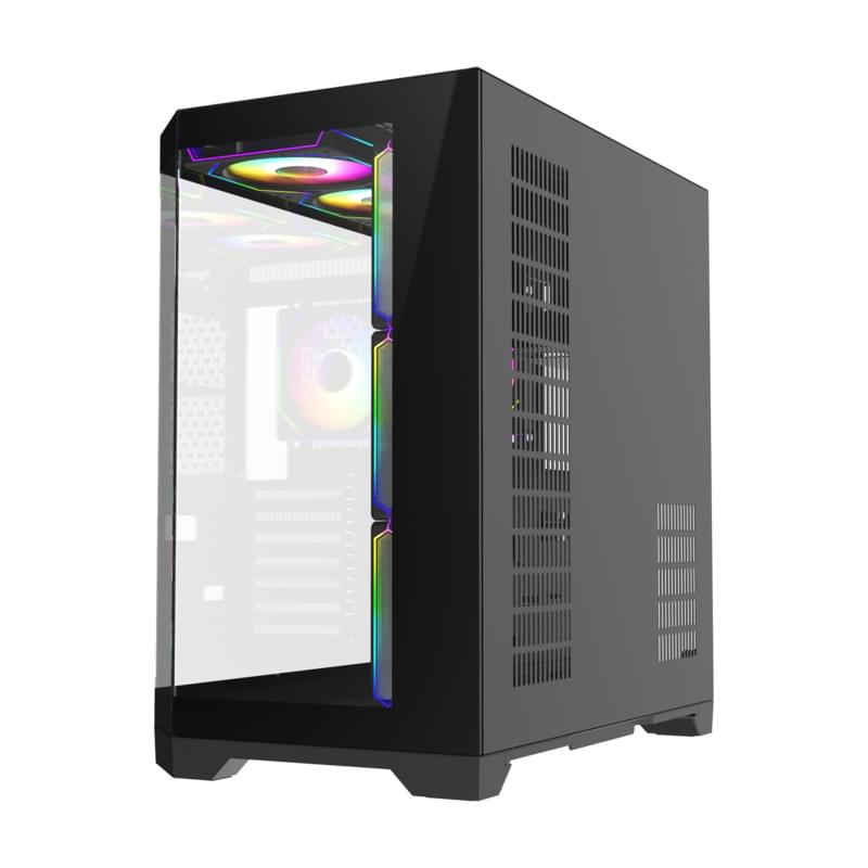Кейс GameMax Hype-A BK MidTower, window, Black ATX 4x120mm FAN [9101-0000R0165] - фото #6, Technodom.kz